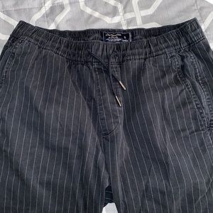 Abercrombie stretch pin stripe sneaker pant